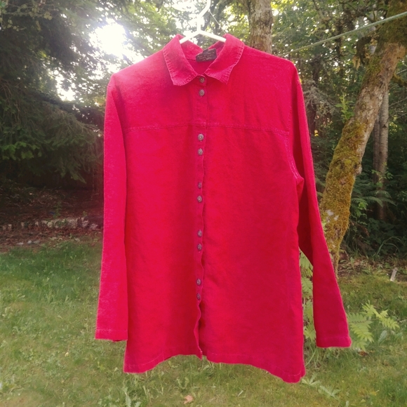 90's 💯 linen oversized shirt - Picture 1 of 6